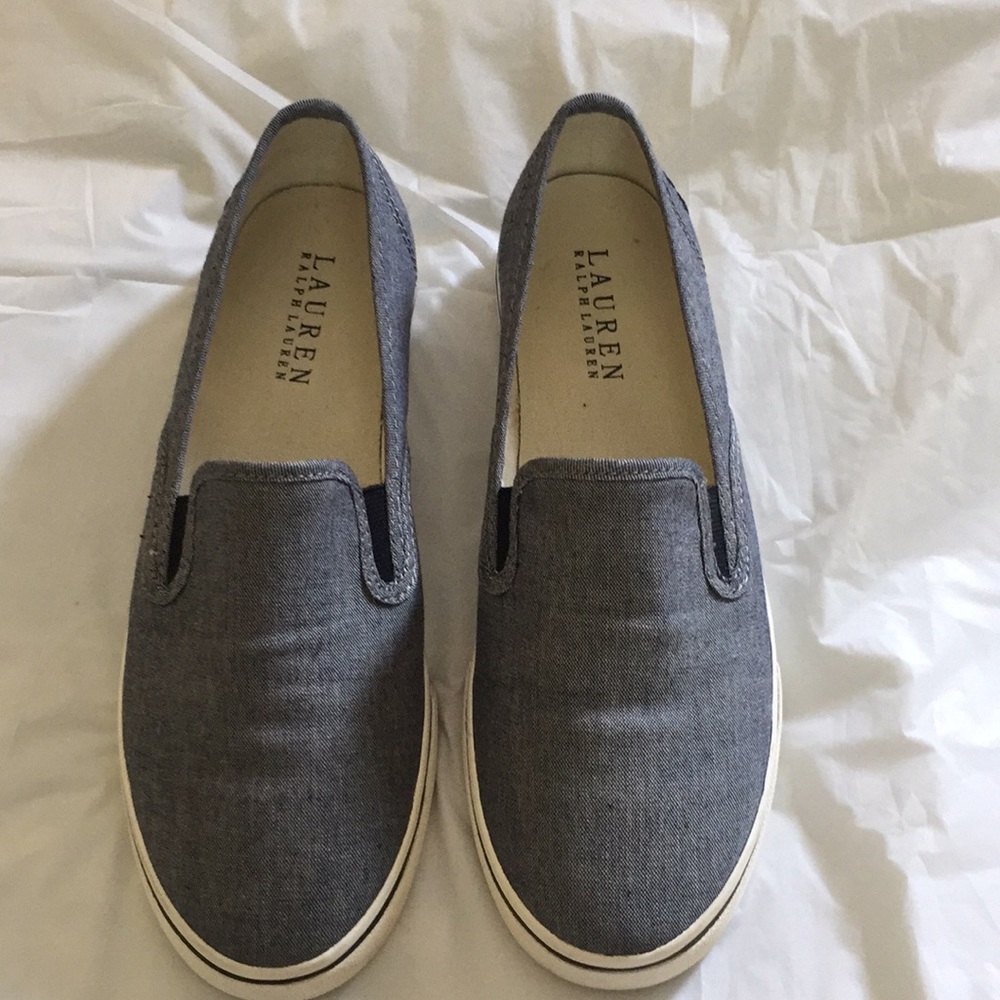 Ralph Lauren Janis Chambray sneakers size 7